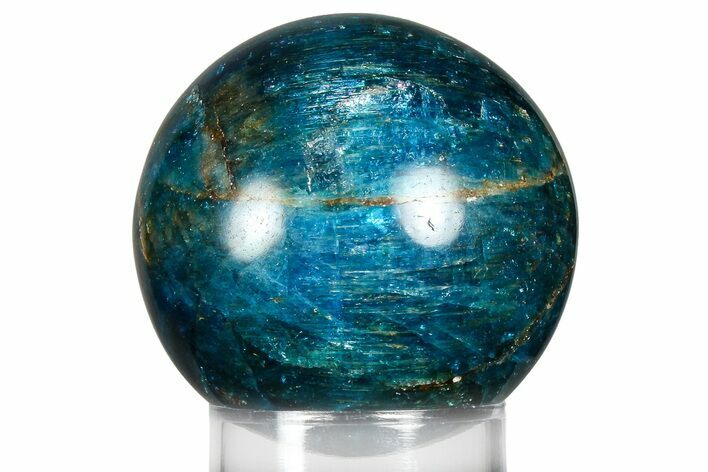 Bright Blue Apatite Sphere - Madagascar #367065
